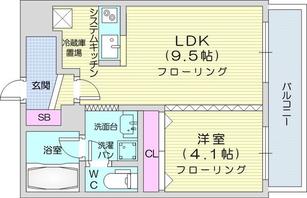 北１８条駅 徒歩7分 3階の物件間取画像